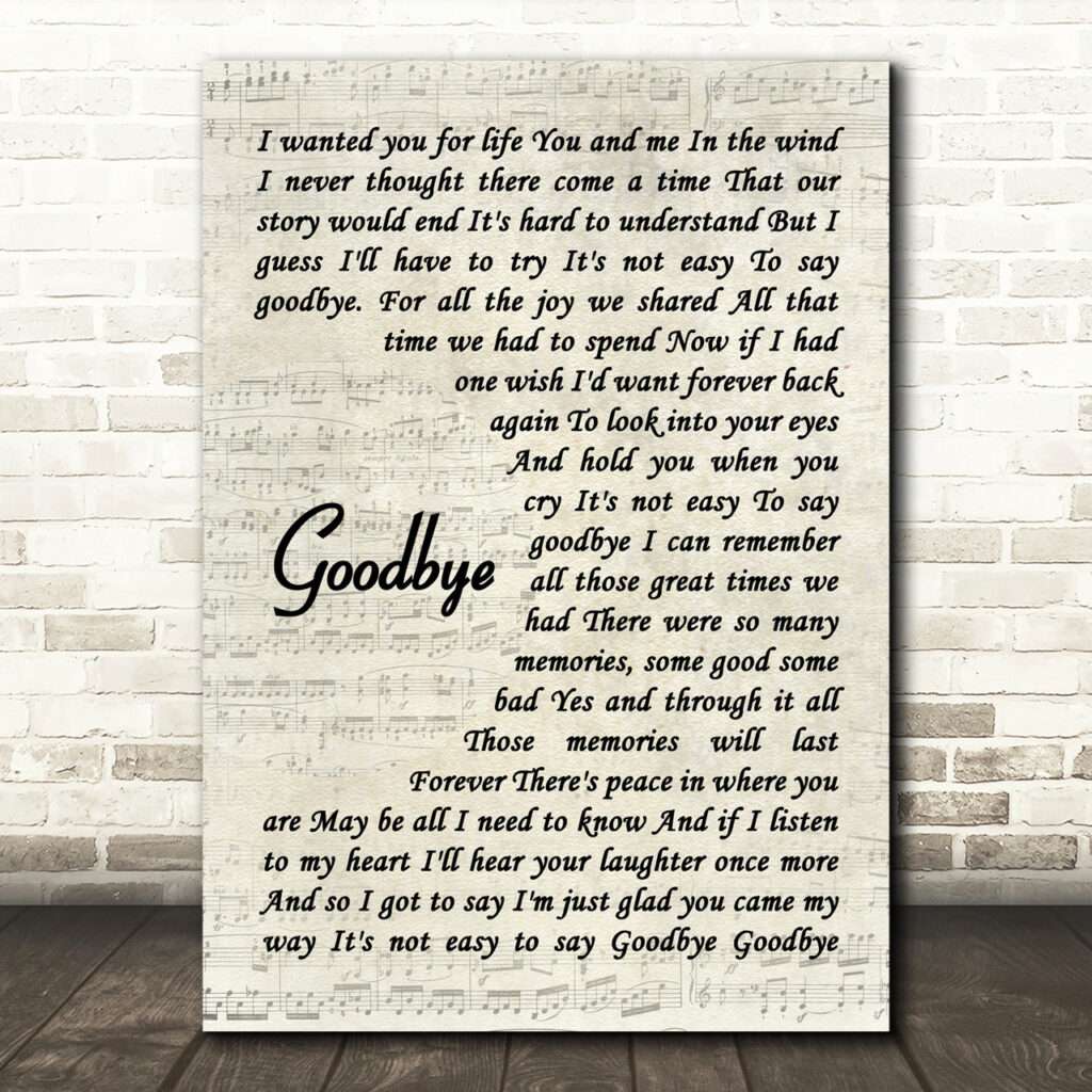 Goodbye Sheet Goodbye by Lionel Richie pdf